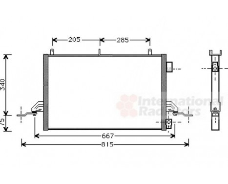 Condenser, air conditioning 18005242 International Radiators, Image 2