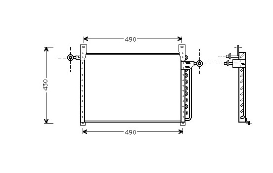Condenser, air conditioning 18005244 International Radiators