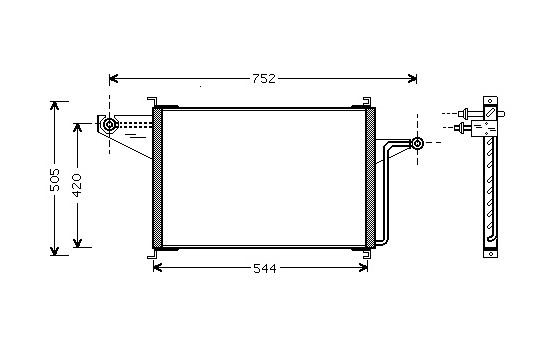 Condenser, air conditioning 18005305 International Radiators