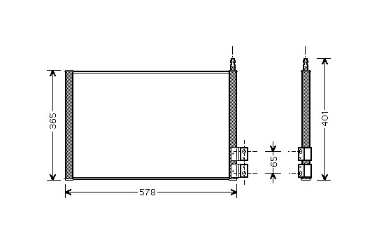 Condenser, air conditioning 18005328 International Radiators, Image 2