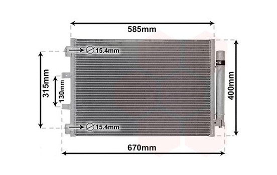 Condenser, air conditioning 18005487 International Radiators, Image 2