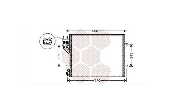 Condenser, air conditioning 21005035 International Radiators, Image 2