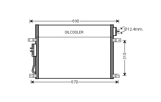 Condenser, air conditioning 21005050 International Radiators