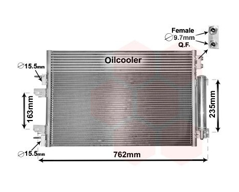 Condenser, air conditioning 21005060 International Radiators