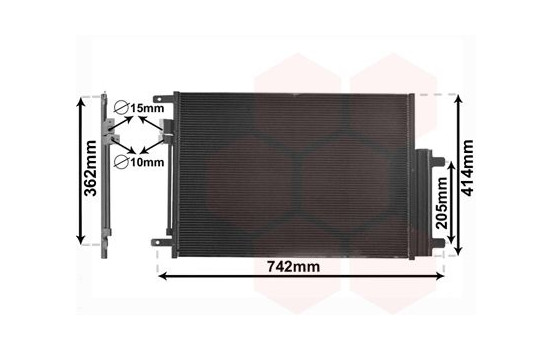 Condenser, air conditioning 21015702 International Radiators, Image 2