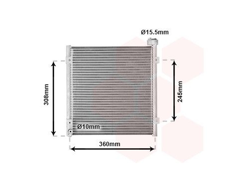 Condenser, air conditioning 25005095 International Radiators, Image 2