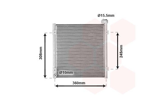 Condenser, air conditioning 25005095 International Radiators, Image 2