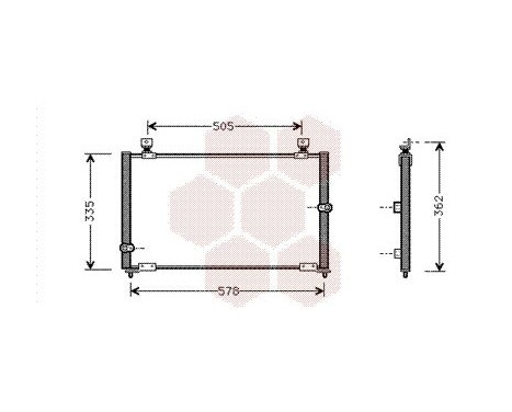 Condenser, air conditioning 25005108 International Radiators