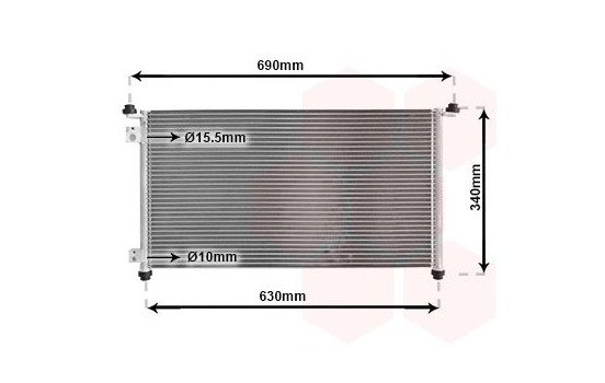 Condenser, air conditioning 25005210 International Radiators