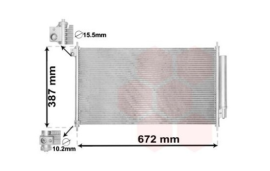 Condenser, air conditioning 25005276 International Radiators