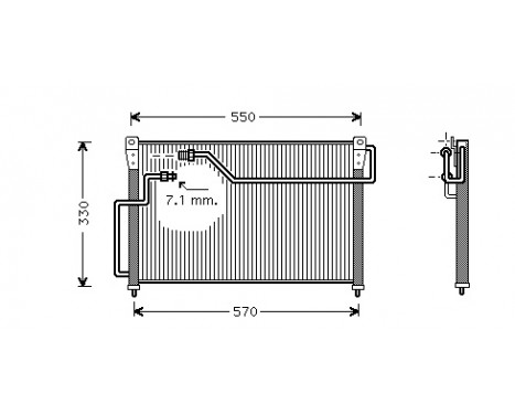Condenser, air conditioning 27005107 International Radiators