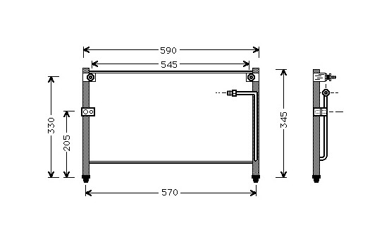 Condenser, air conditioning 27005112 International Radiators