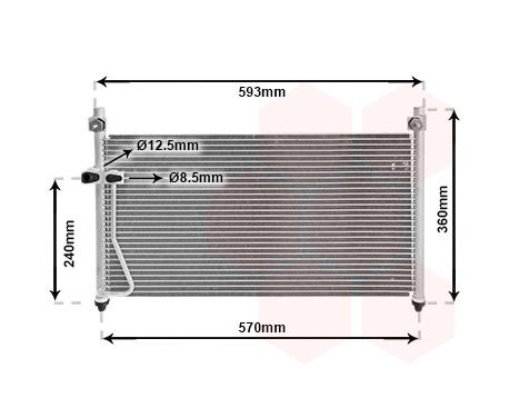 Condenser, air conditioning 27005126 International Radiators, Image 2