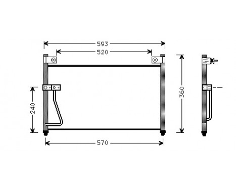 Condenser, air conditioning 27005126 International Radiators