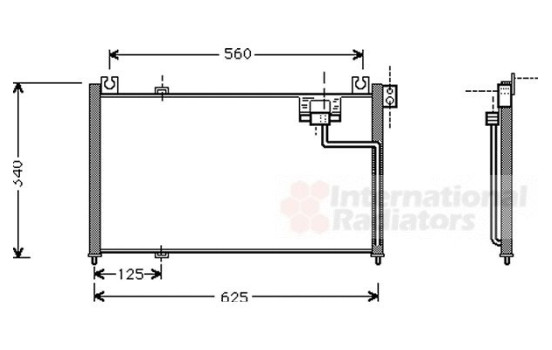 Condenser, air conditioning 27005127 International Radiators, Image 2