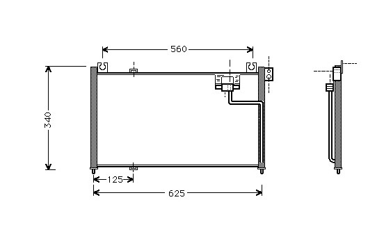 Condenser, air conditioning 27005127 International Radiators