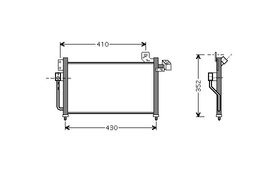 Condenser, air conditioning 27005155 International Radiators
