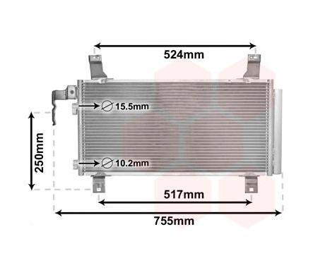 Condenser, air conditioning 27005157 International Radiators, Image 2