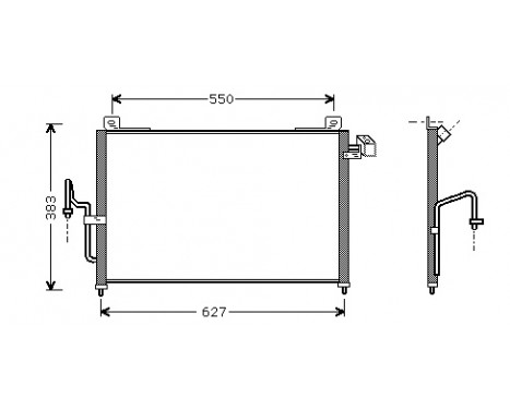 Condenser, air conditioning 27005159 International Radiators