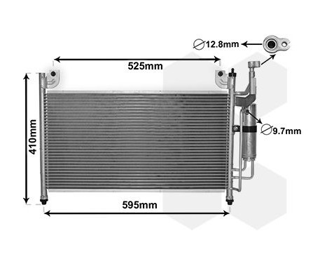 Condenser, air conditioning 27005236 International Radiators, Image 2