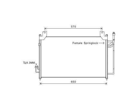 Condenser, air conditioning 27005240 International Radiators