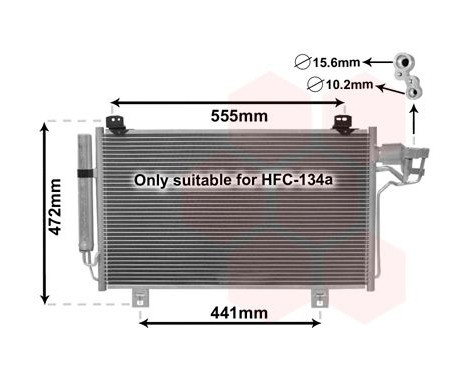 Condenser, air conditioning 27005260 International Radiators