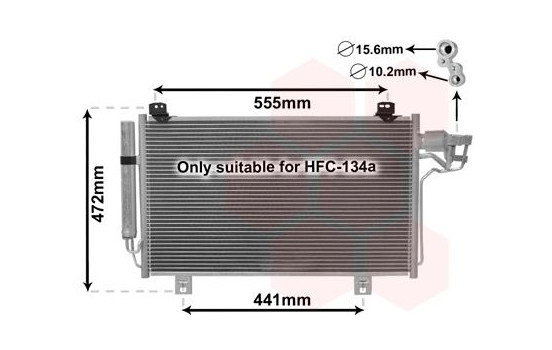 Condenser, air conditioning 27005260 International Radiators
