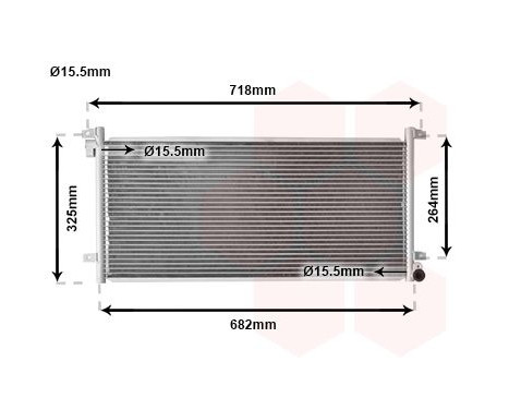 Condenser, air conditioning 28005044 International Radiators, Image 2