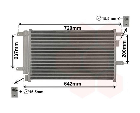 Condenser, air conditioning 28005089 International Radiators, Image 2