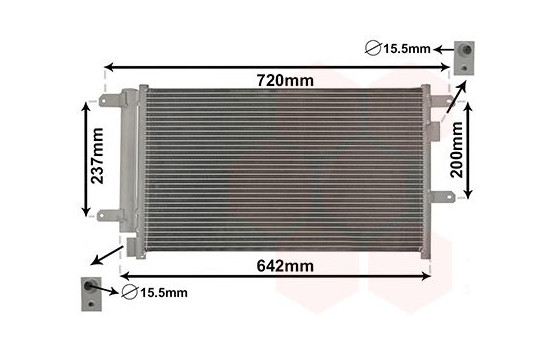 Condenser, air conditioning 28005089 International Radiators, Image 2