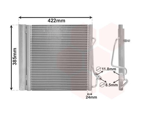 Condenser, air conditioning 29005001 International Radiators, Image 2