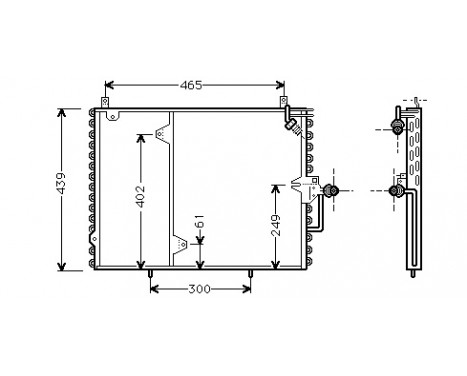 Condenser, air conditioning 30005160 International Radiators