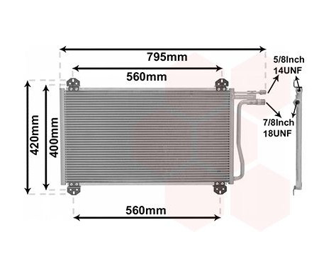 Condenser, air conditioning 30005219 International Radiators, Image 2