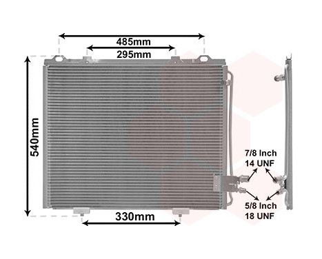 Condenser, air conditioning 30005232 International Radiators, Image 2