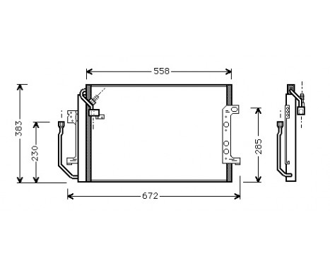 Condenser, air conditioning 30005257 International Radiators