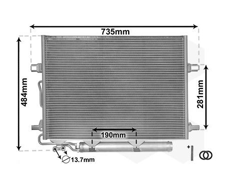 Condenser, air conditioning 30005307 International Radiators, Image 3