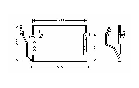 Condenser, air conditioning 30005330 International Radiators