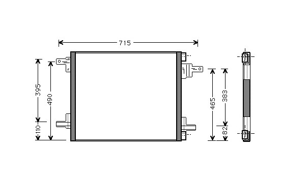 Condenser, air conditioning 30005345 International Radiators