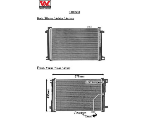 Condenser, air conditioning 30005450 International Radiators, Image 3