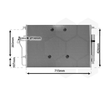 Condenser, air conditioning 30005724 International Radiators Plus