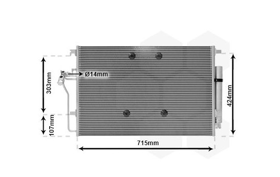 Condenser, air conditioning 30005724 International Radiators Plus