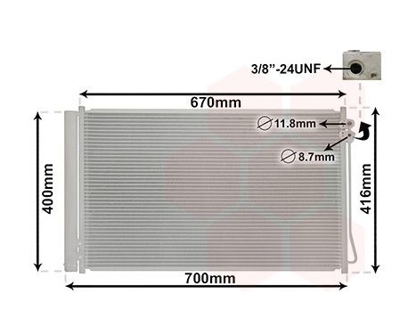 Condenser, air conditioning 30015710 International Radiators