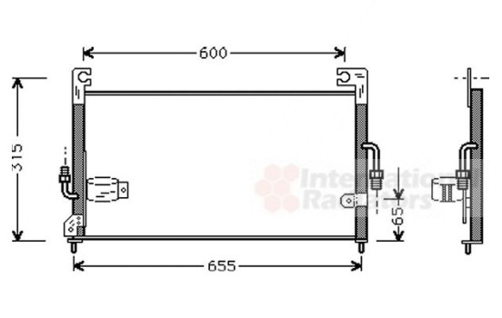 Condenser, air conditioning 32005115 International Radiators, Image 2