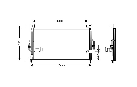 Condenser, air conditioning 32005115 International Radiators