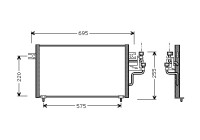 Condenser, air conditioning 32005119 International Radiators