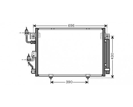 Condenser, air conditioning 32005191 International Radiators