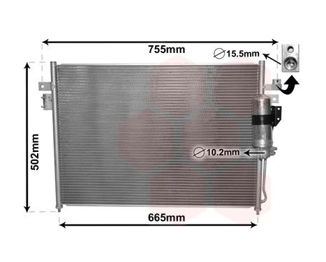 Condenser, air conditioning 33005404 International Radiators