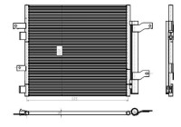Condenser, air conditioning 350388 NRF