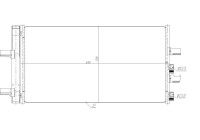 Condenser, air conditioning 350474 NRF