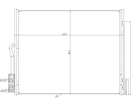 Condenser, air conditioning 350478 NRF, Image 5